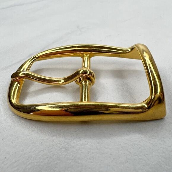 Vintage Gold Tone Simple Basic Belt Buckle for up to 1 Inch Belt - Picture 3 of 8